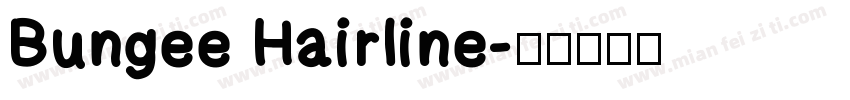 Bungee Hairline字体转换